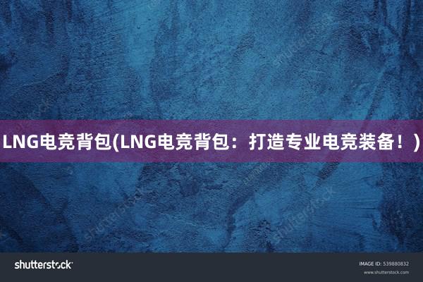 LNG电竞背包(LNG电竞背包：打造专业电竞装备！)