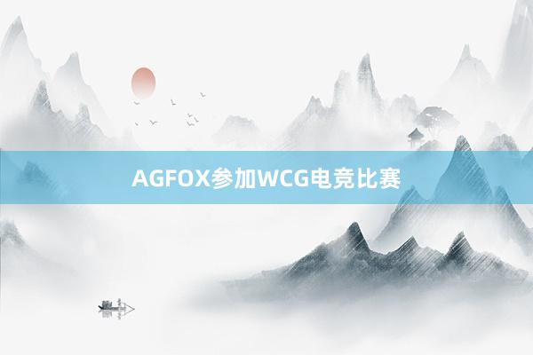 AGFOX参加WCG电竞比赛