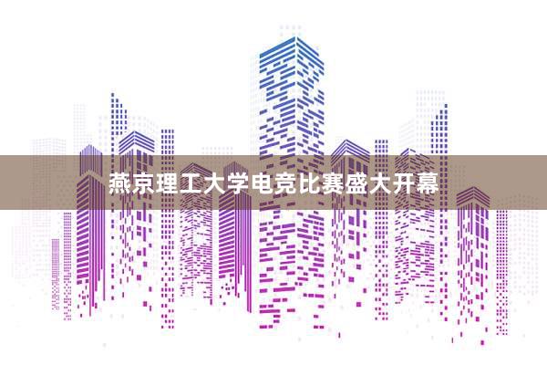 燕京理工大学电竞比赛盛大开幕